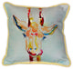 Pair of Betsy Drake Giraffe Large Indoor/Outdoor Pillows 18 Inch x 18 Inch