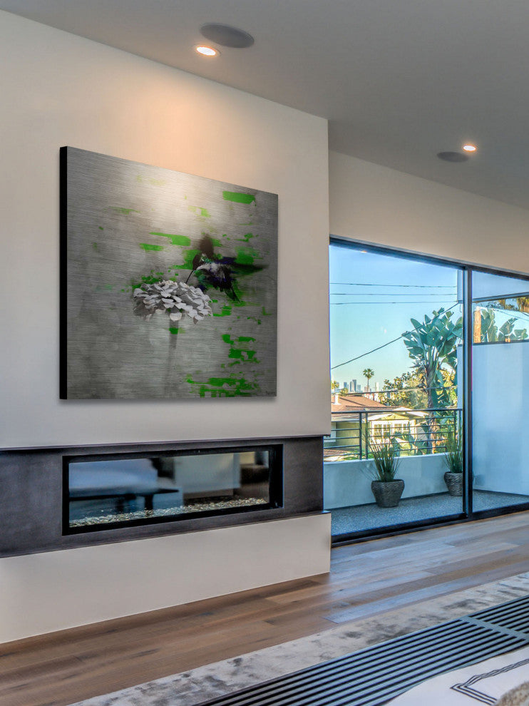"Normanton" Print on Brushed Aluminum, 32"x32"