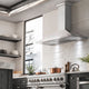 ZLINE 48" Designer Series DuraSnow Stainless Steel Wall Mount Range Hood