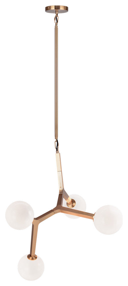 Matteo Lighting C81514AGOP Pendant, Aged Gold Brass Finish