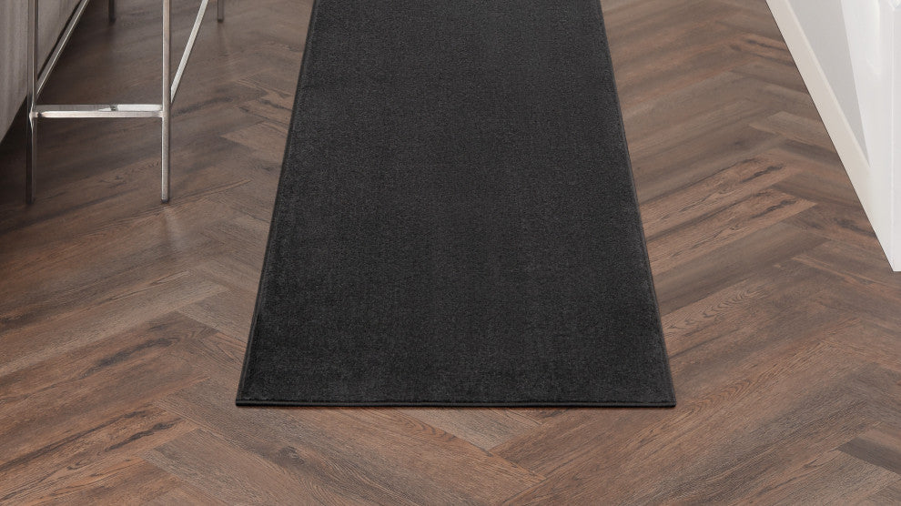 Nourison Essentials 2' x 6' Black Outdoor Area Rug