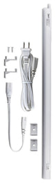 Bazz 22" White and Chrome Linear LED Under Cabinet Lighting
