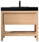 BIBURY Freestanding Modern Bathroom Vanity, Whitewash Oak, 36"