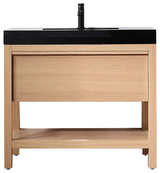 BIBURY Freestanding Modern Bathroom Vanity, Whitewash Oak, 36"