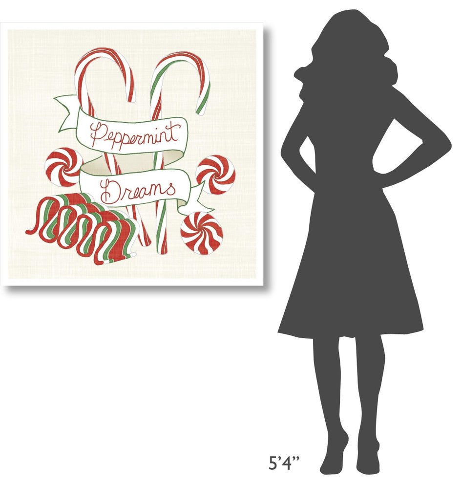 "Seasons Sweetings I" Digital Paper Print by Elyse DeNeige, 38"x38"