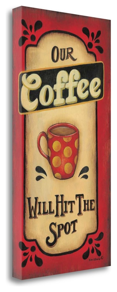 "Our Coffee" By Kim Lewis, Giclee Print on Gallery Wrap Canvas, Ready to Hang