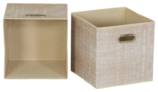 6 ct Open Fabric Cube Storage Bins