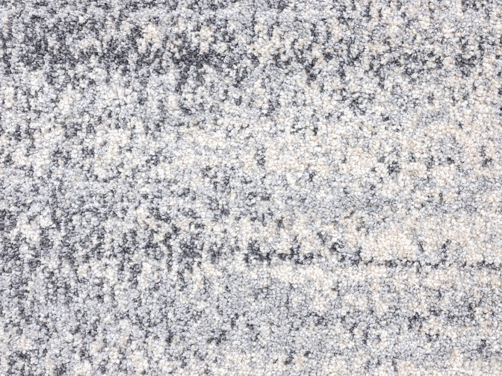Abani Quartz QRZ120A Grey Beige Ombre Abstract Contemporary Area Rug