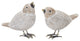 Wicker Standing Bird Figurine, 2-Piece Set