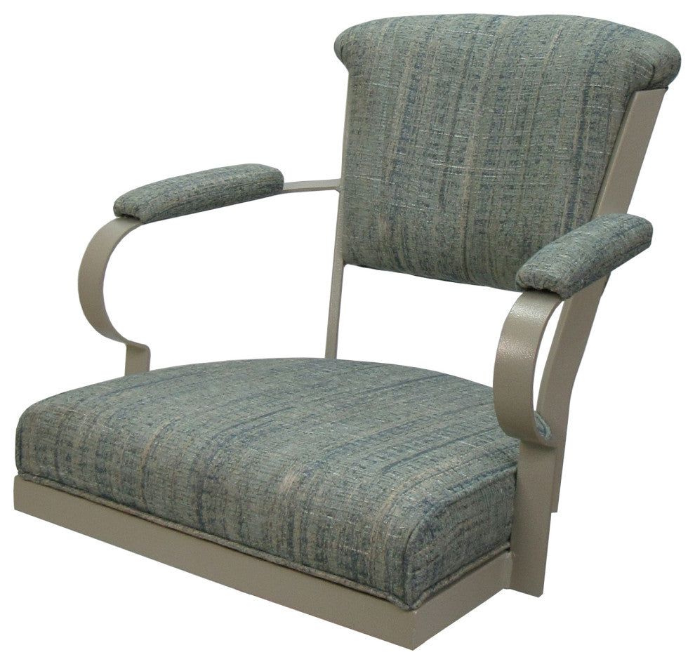 Miami Counter 26" or 30" Metal Bar Stool - A Base, Watusi Aquatint, Beige, 26"