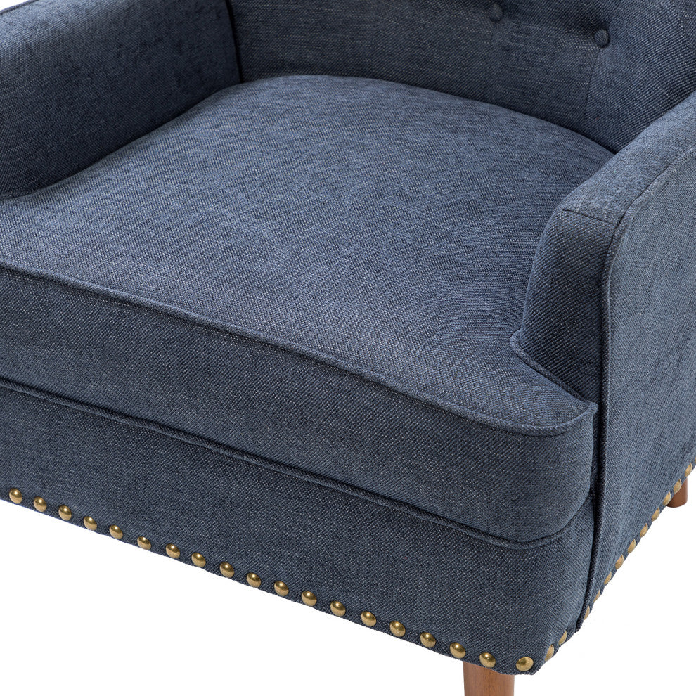 Armchair Set of 2, Navy