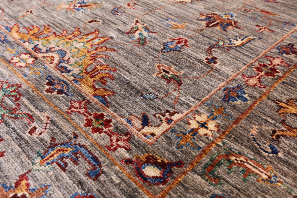 5' 7" X 8' 0" Persian Tabriz Handmade Wool Rug Q5776