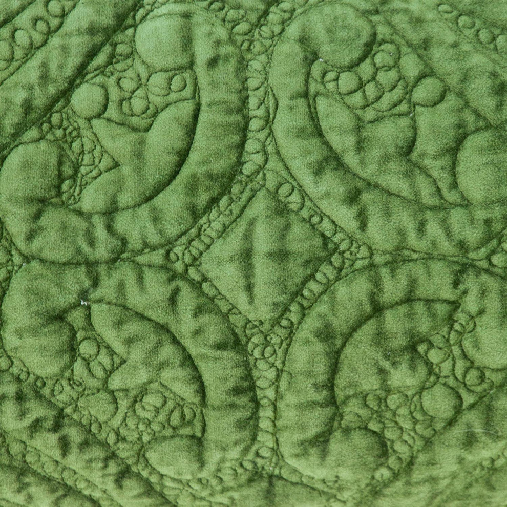 Parkland Collection Cristal Olive Throw Pillow, Square