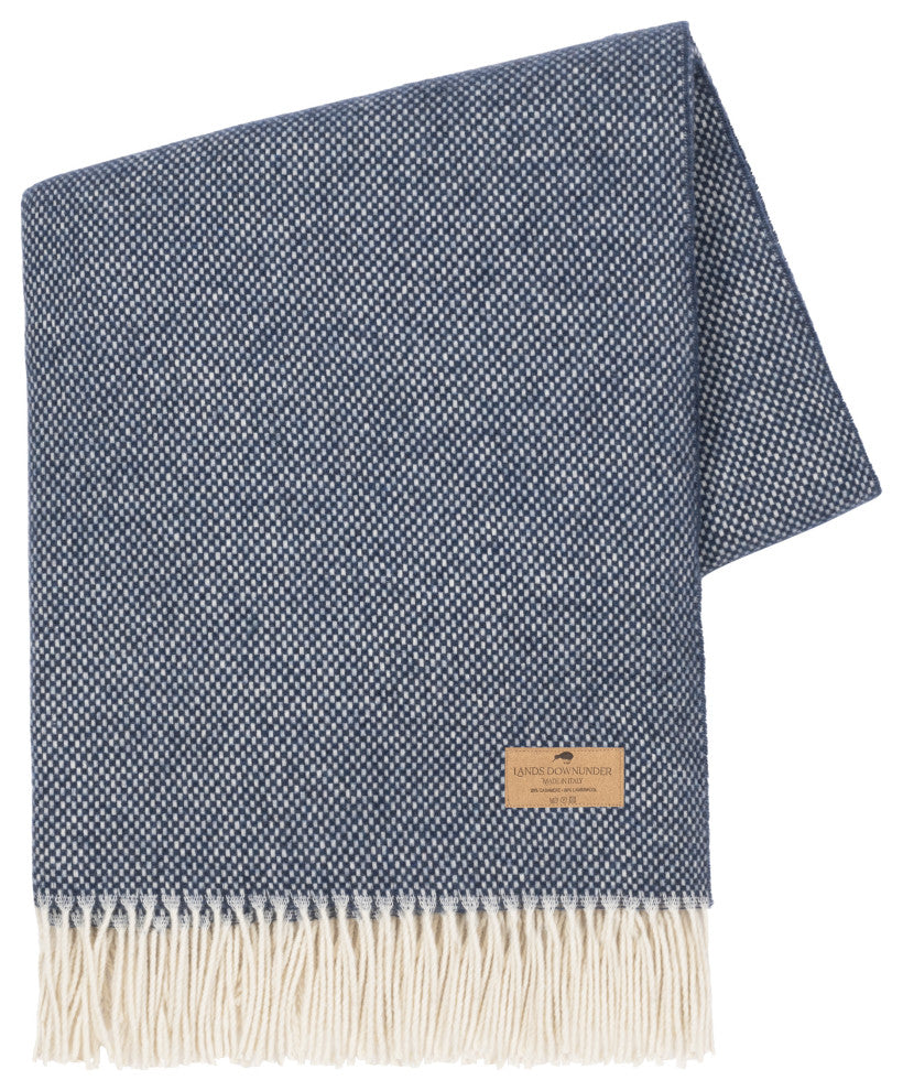 Juno Cashmere Throw, Pacific