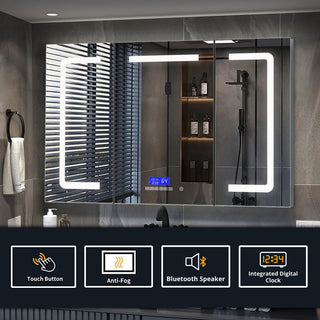 Lesina LED Medicine Cabinet, Defogger, 48 Inch