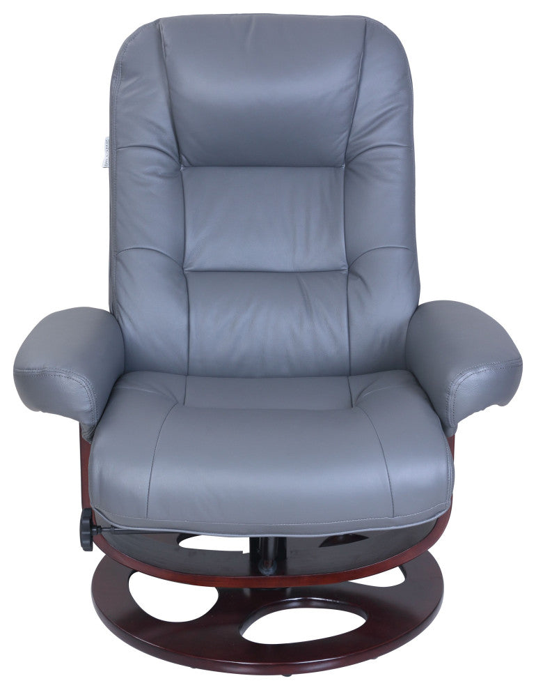 Jacque Pedestal Recliner / Ottoman, Marlene Gray