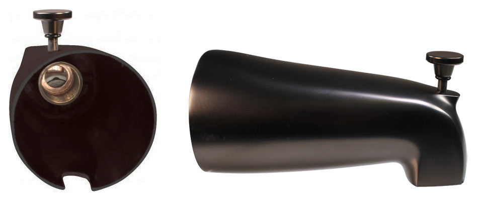 Nose Diverter 5.5" Tub Spout In Polished Brass, Oil Rubbed Bronze