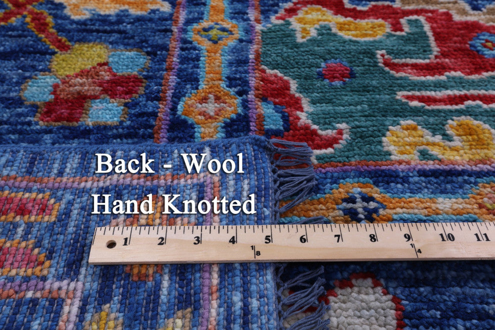 Handmade Turkish Oushak Wool Rug 10' 1" X 13' 11" - Q14791