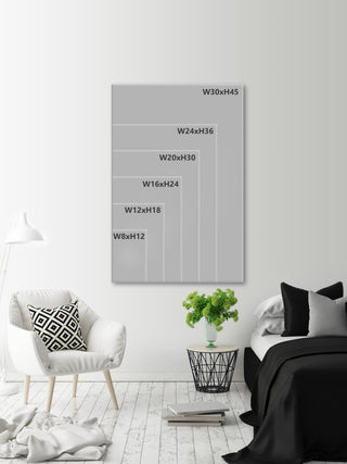 "Unequal Division" Painting Print on Wrapped Canvas, 8x12