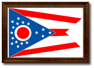 Ohio State State Flag Canvas Print, 27"x39"