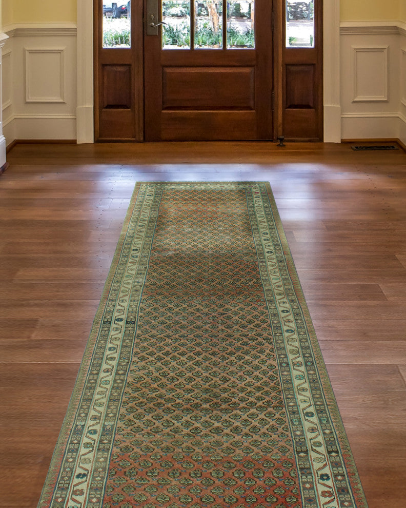 Semi-Antique Radhiya Rust Runner