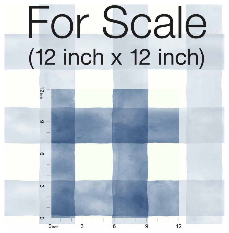 Checkmate Watercolor Plaid Peel and Stick Wallpaper