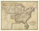 "Eagle Map of the United States, 1833" Paper Art, 24"x20"