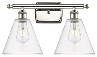 Innovations 516-2W-PN-GBC-82 2 Light Bath Vanity Light, Polished Nickel