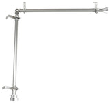 Cap Multi Angle Ceiling Rod 48-84", Satin Nickel, Two Sided