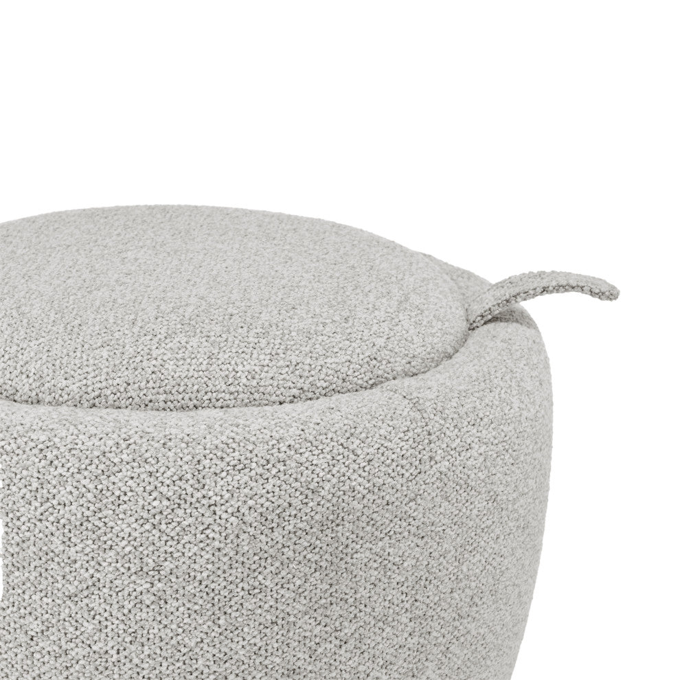 Murphy Storage Ottoman, Horizon Gray, Fabric