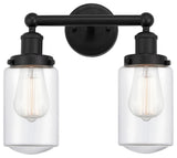 Innovations Dover 2-Light 15.5" Bath Vanity-Light Matte Black