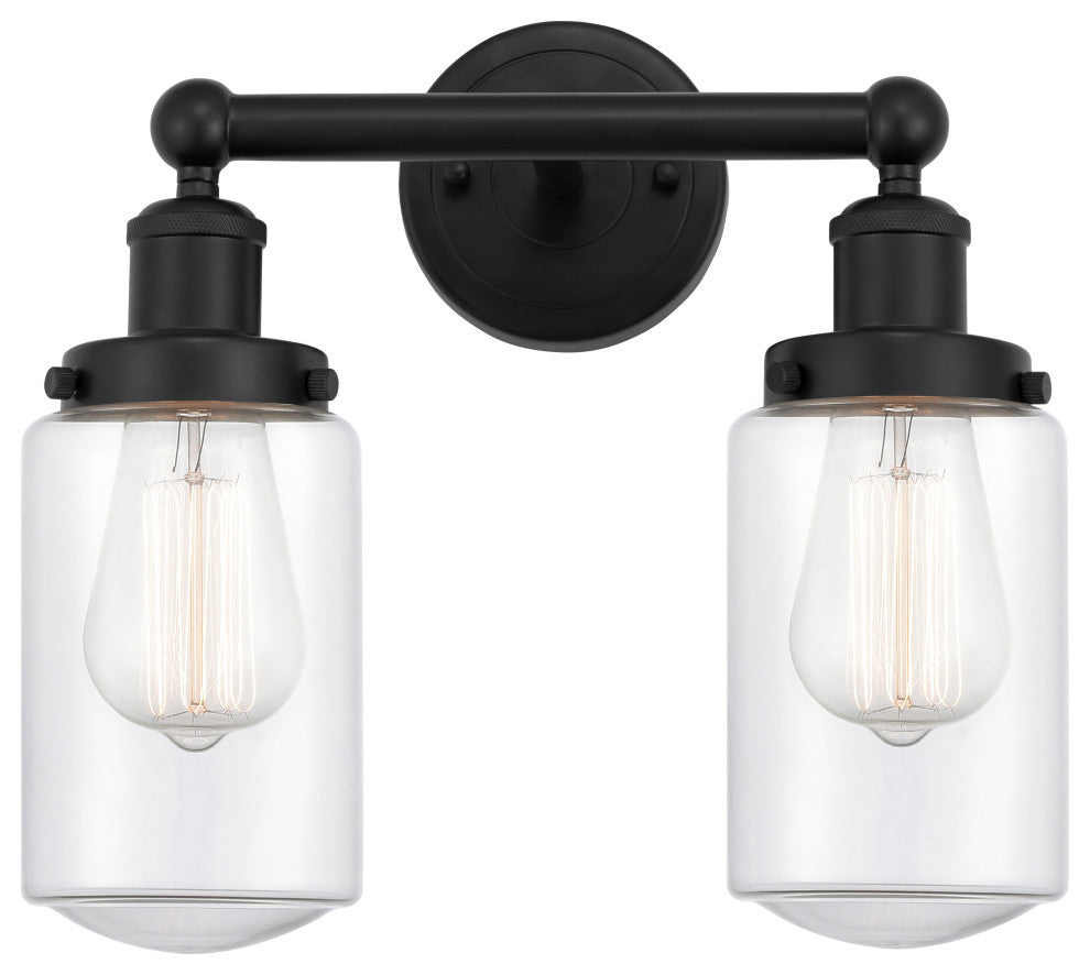 Innovations Dover 2-Light 15.5" Bath Vanity-Light Matte Black