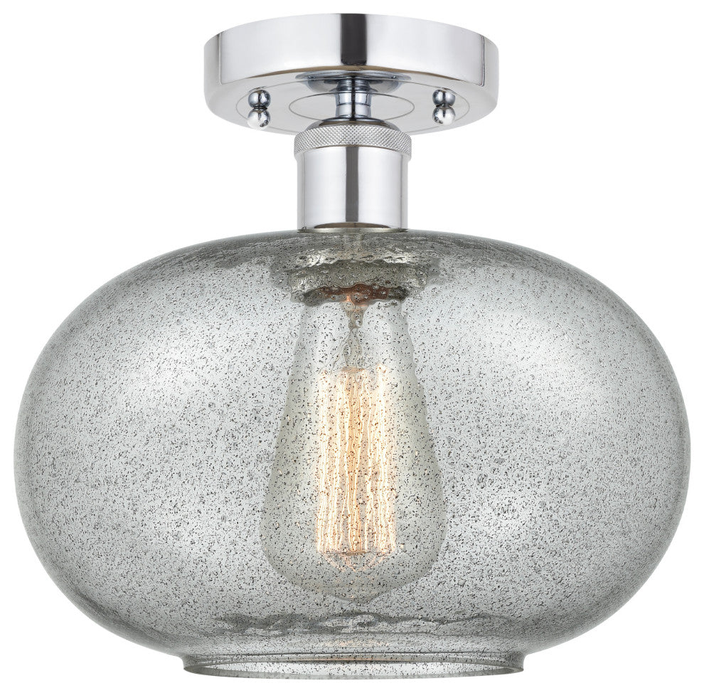Innovations 616-1F-PC-G247 Gorham 1 Light 9.5" Semi-Flush Mount, Polished Chrome