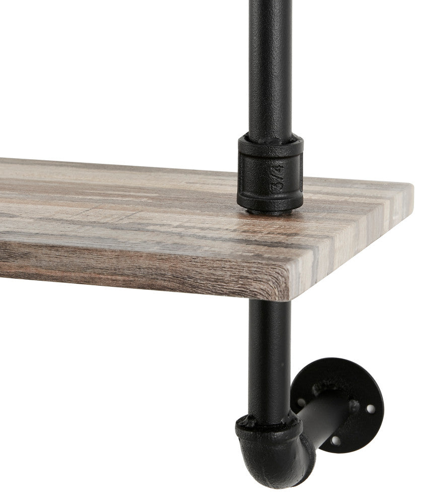 Aurora Three Tier Pipe Shelf Unit