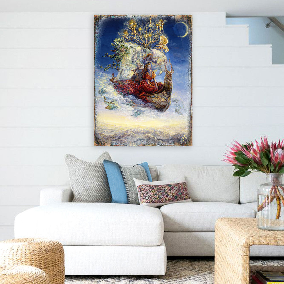Ship of Dreams Wall and Table Top Wooden Decor, 36x24