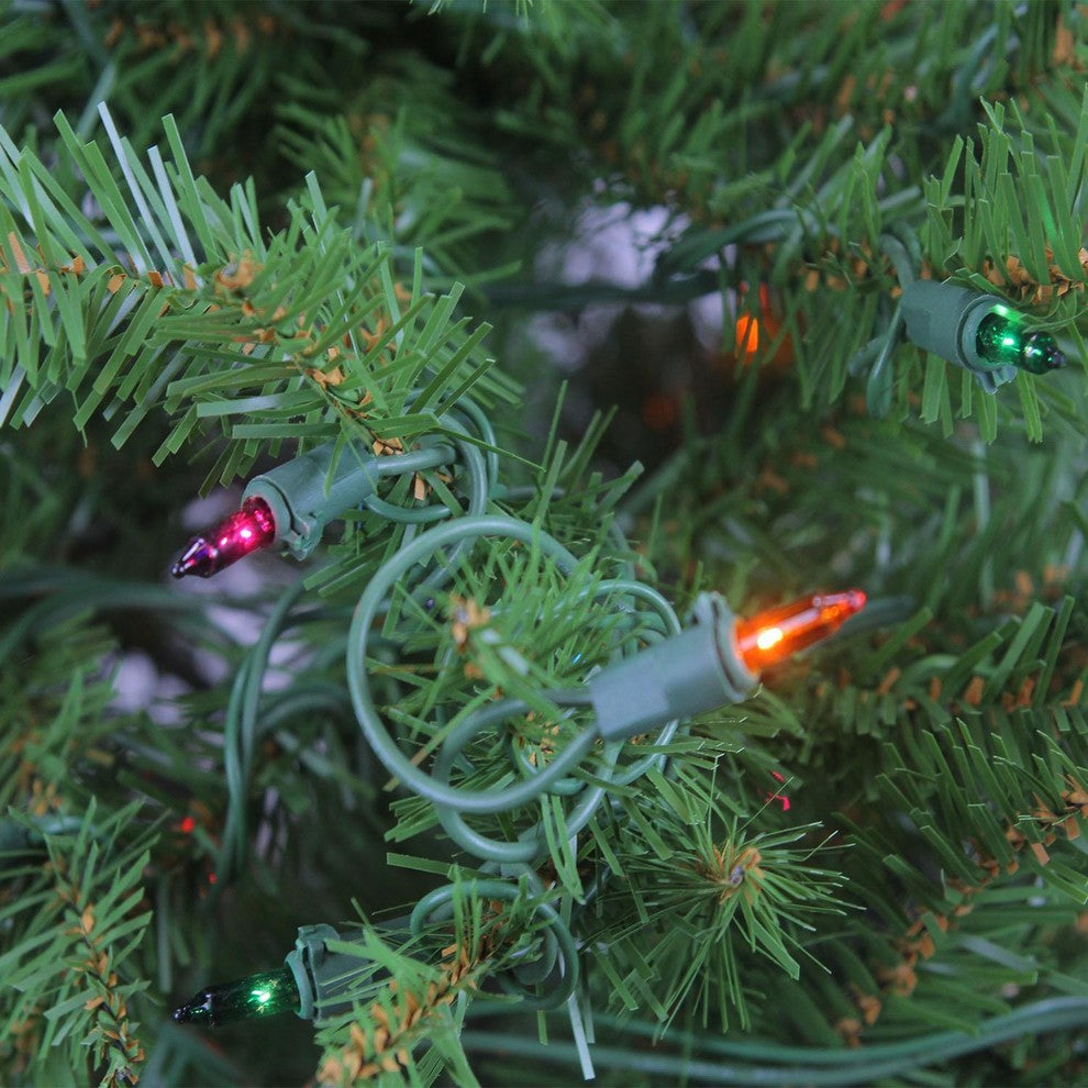 10' Pre-Lit Northern Pine Full Artificial Christmas Tree, Multi-Color Lights
