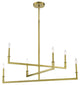 Crystorama DNT-6046-AG Dante 6-Light Aged Brass Chandelier