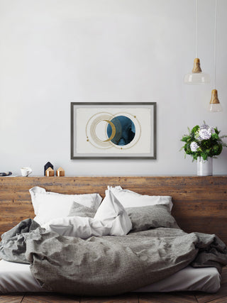 "Earth's Moon" Framed Painting Print, 18x12