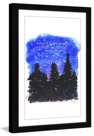 "Night in the Woods" Framed Painting Print