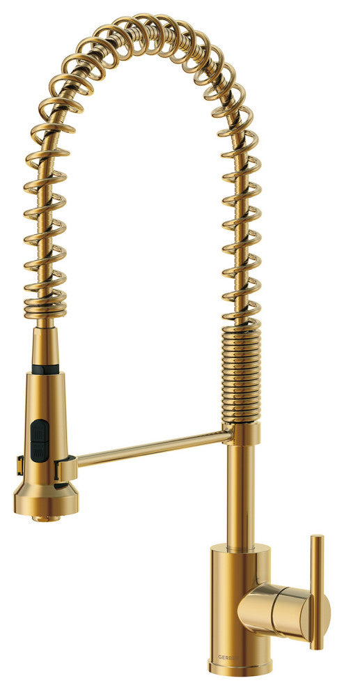 Parma Single Handle Pre-Rinse Kitchen Faucet, Brushed Bronze