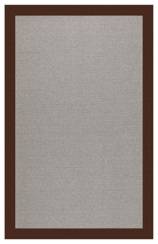 Zoe Platinum Sisal Tufted Area Rug, Brown, 3'x5'