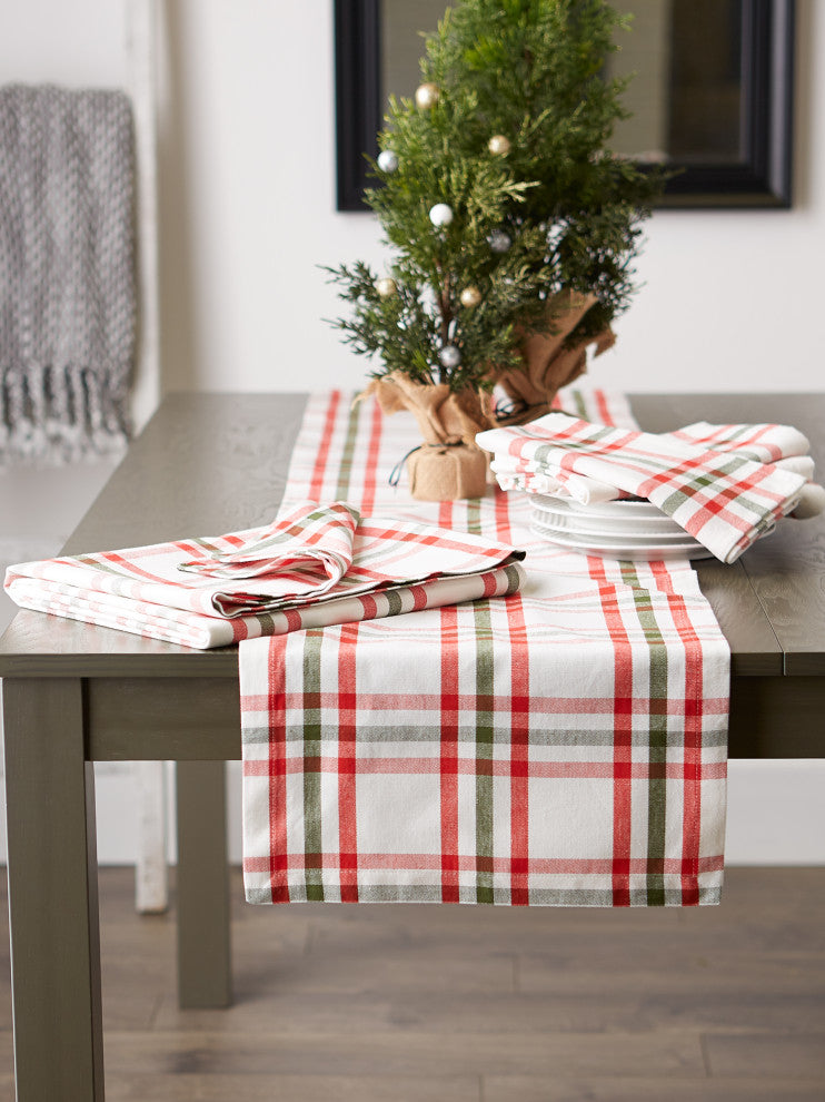 DII Kitchen & Tabletop Jolly Tree Collection Tablecloth 60x120"