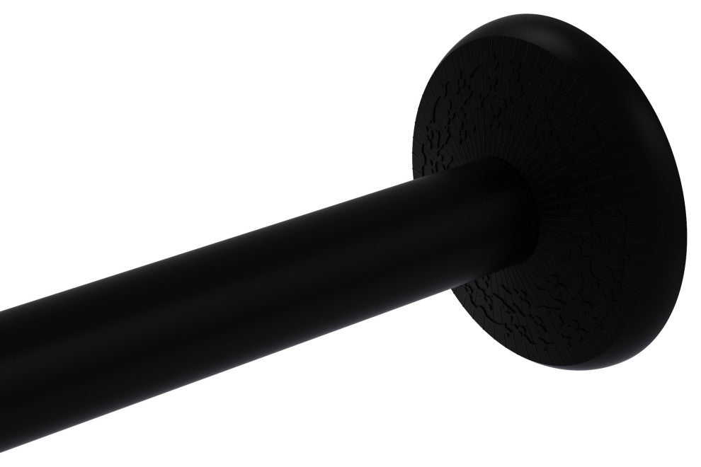 Monte Carlo Shower Curtain Rod Brackets, Matte Black