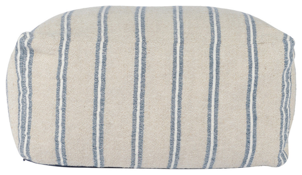 Demi 24" Wide Square Natural Pouf By Kosas Home