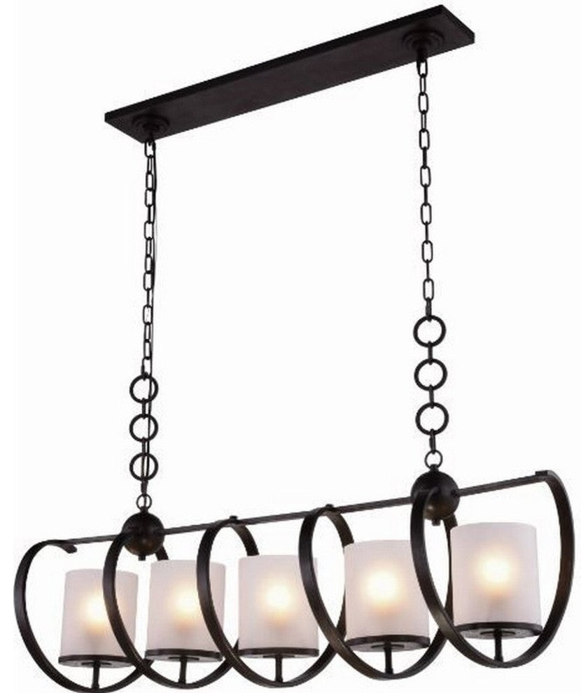 Elegant Lighting Europa Collection Pendant, Vintage Bronze
