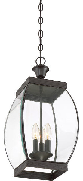 Quoizel OAS1909Z Three Light Outdoor Hanging Lantern Oasis Medici Bronze