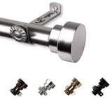 Topper Curtain Rod, Satin Nickel, 28-48"
