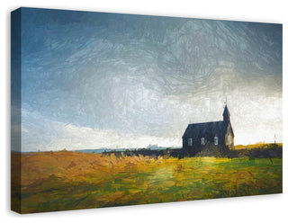 Overcast Church Setting 30x20 Canvas