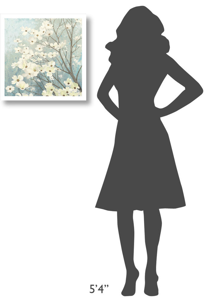 "Dogwood Blossoms I" Digital Paper Print by James Wiens, 20"x20"