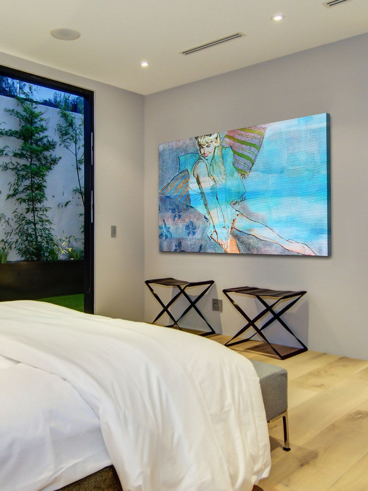 "Flirty Wink" Print on Canvas, 30"x20"